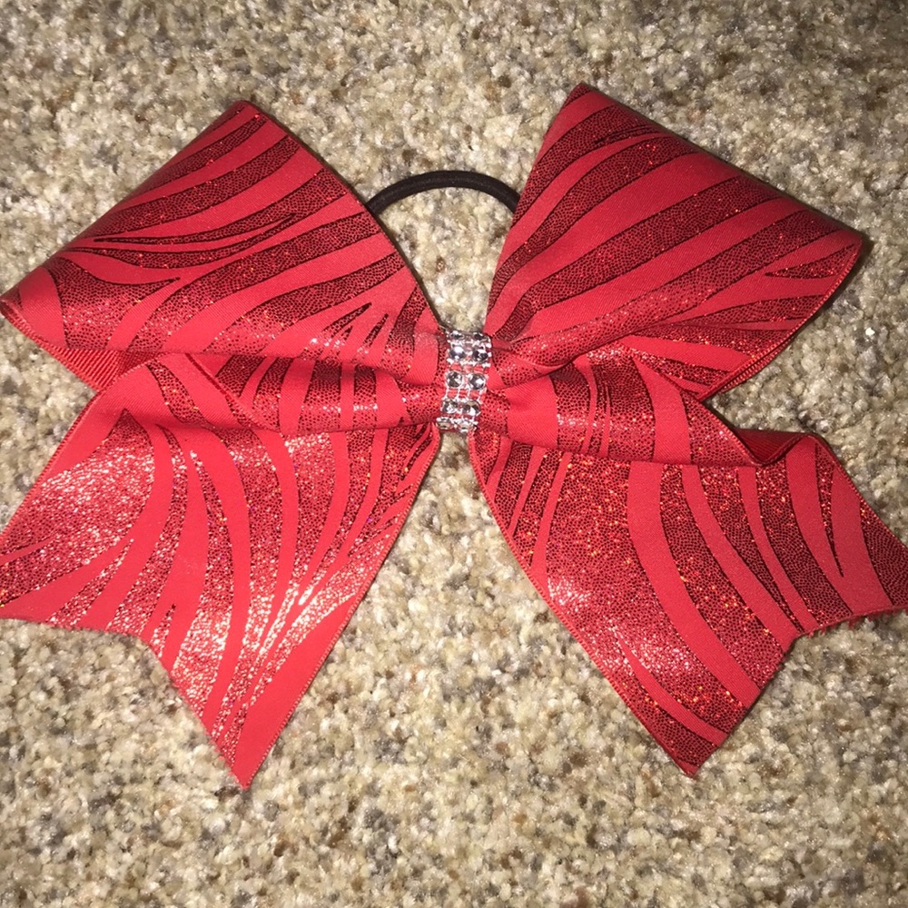 Red Cheer Bow
